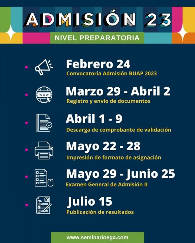 Estas son las fechas más importantes del Proceso de Admisión BUAP 2023 para Nivel Media Superior 