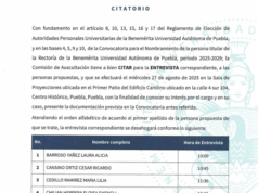 Postulan a Lilia Cedillo, Beatriz Gutiérrez y siete más para la Rectoría de la BUAP