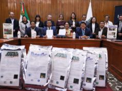 Firma Ayuntamiento de San Pedro Cholula convenio con el Instituto de Ciencias de la BUAP