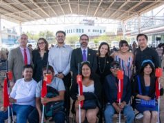 IBERO Puebla entrega bastones Gioxance en el marco de la inauguración del ESVE y La Casita SMDIF