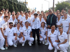 La rectora Lilia Cedillo encabeza contingente de la BUAP en el desfile del 5 de Mayo