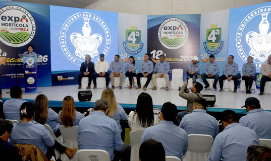 Inaugura Rectora Lilia Cedillo Expo Hortícola Puebla BUAP 2026