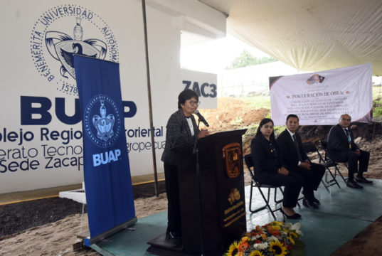 Inaugura Rectora Lilia Cedillo nuevo edificio en el Bachillerato Tecnológico Agropecuario BUAP de Zacapoaxtla